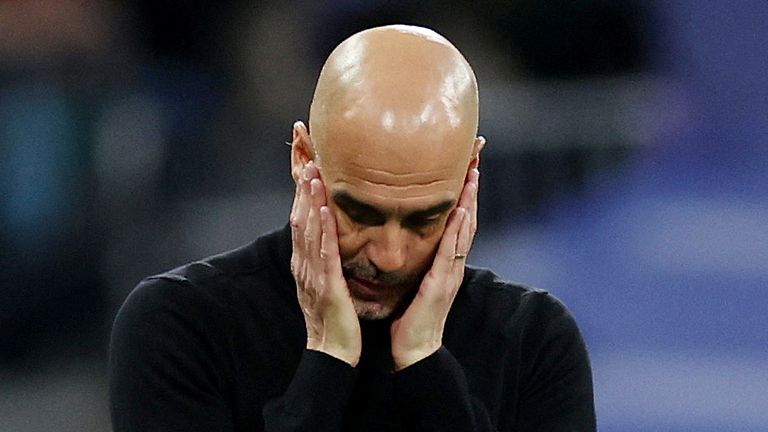 Champions League: Heartbreak for Manchester City as Real Madrid stage late  comeback to knock Guardiola's side out | World News | Sky News